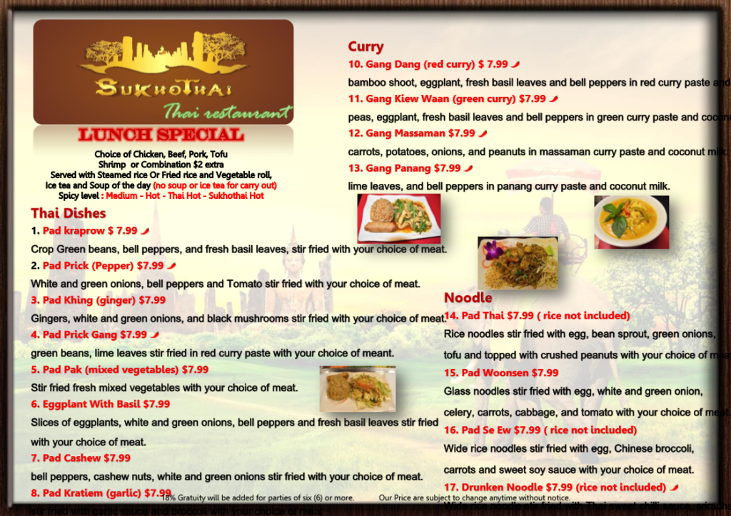 Sukhothai restaurant montgomery ohio